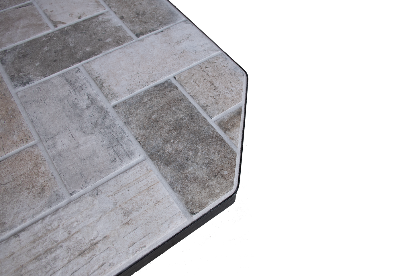 Dominus Heat Corner Hearth Pad in New York Brick