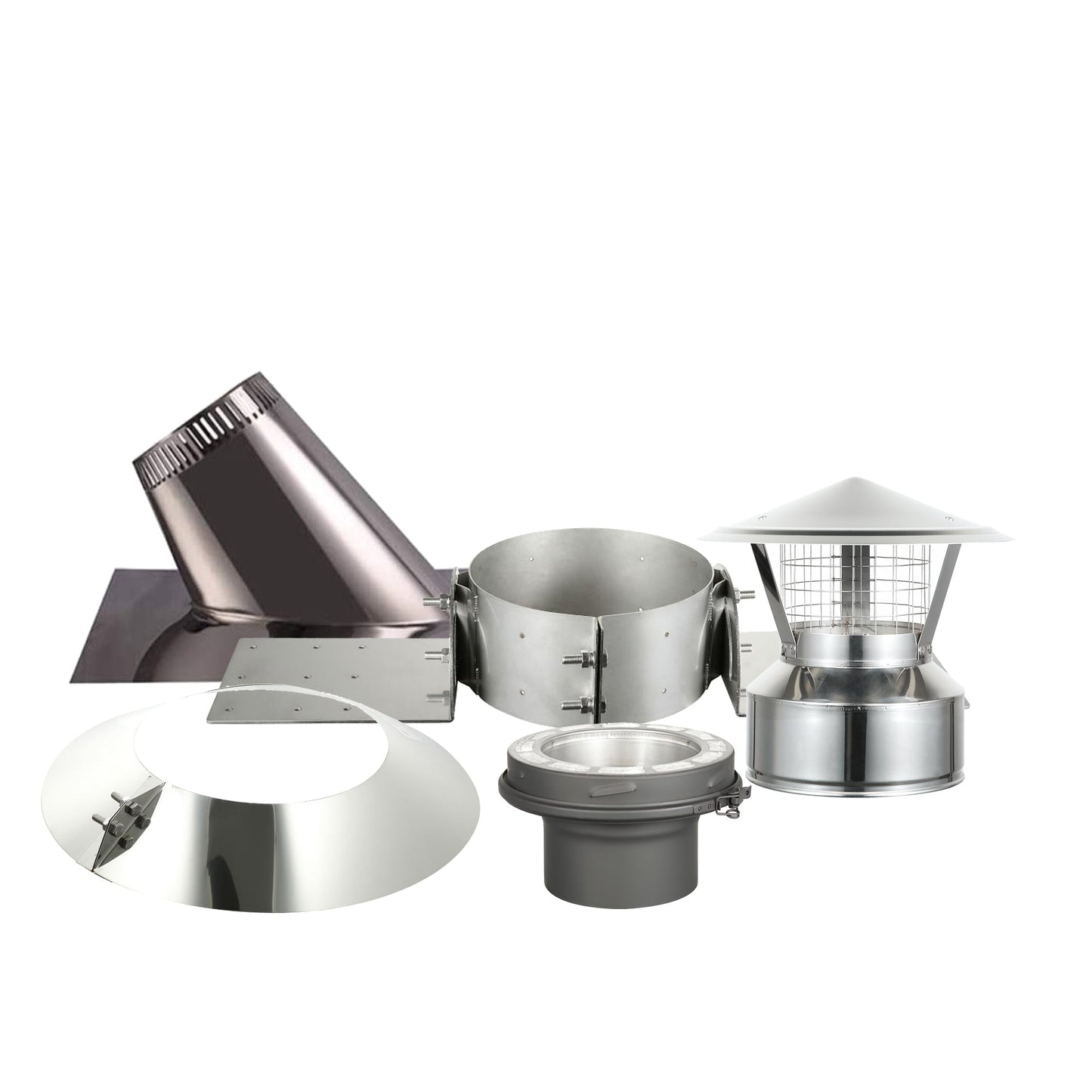 Roof Support Kit for 8" Inner Diameter Chimney Pipe