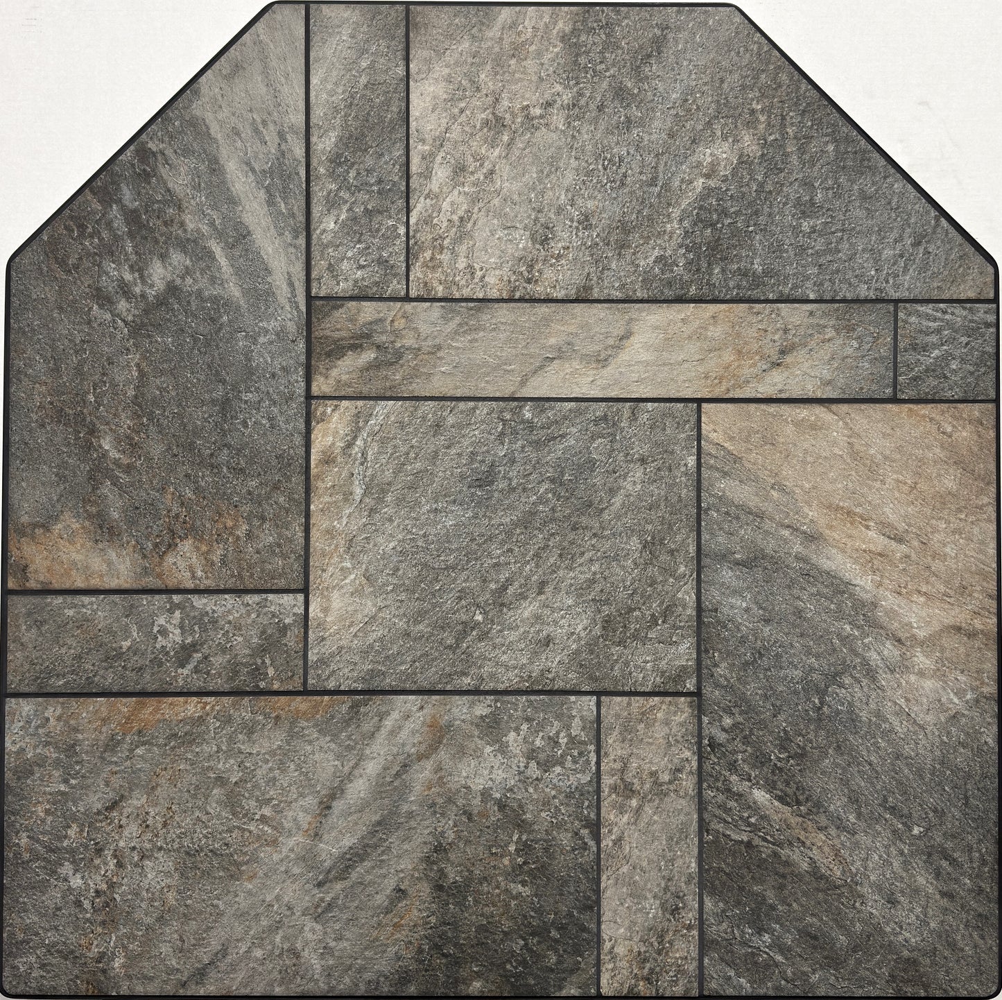 Dominus Heat Flat Wall Hearth Pad - Iron Quartzite 40 Inch