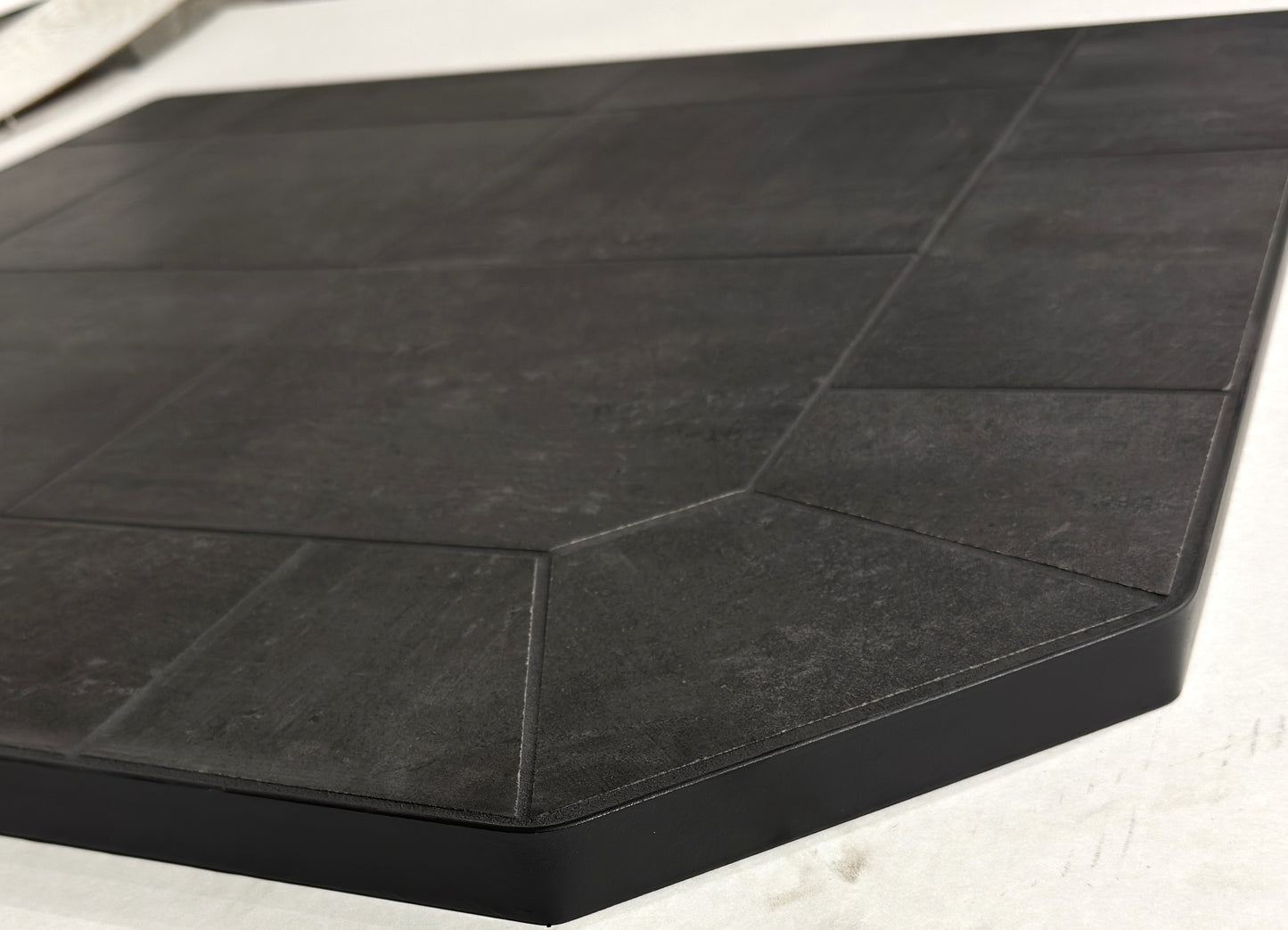 Dominus Heat Corner Hearth Pad - Midnight Black - Dominusheat