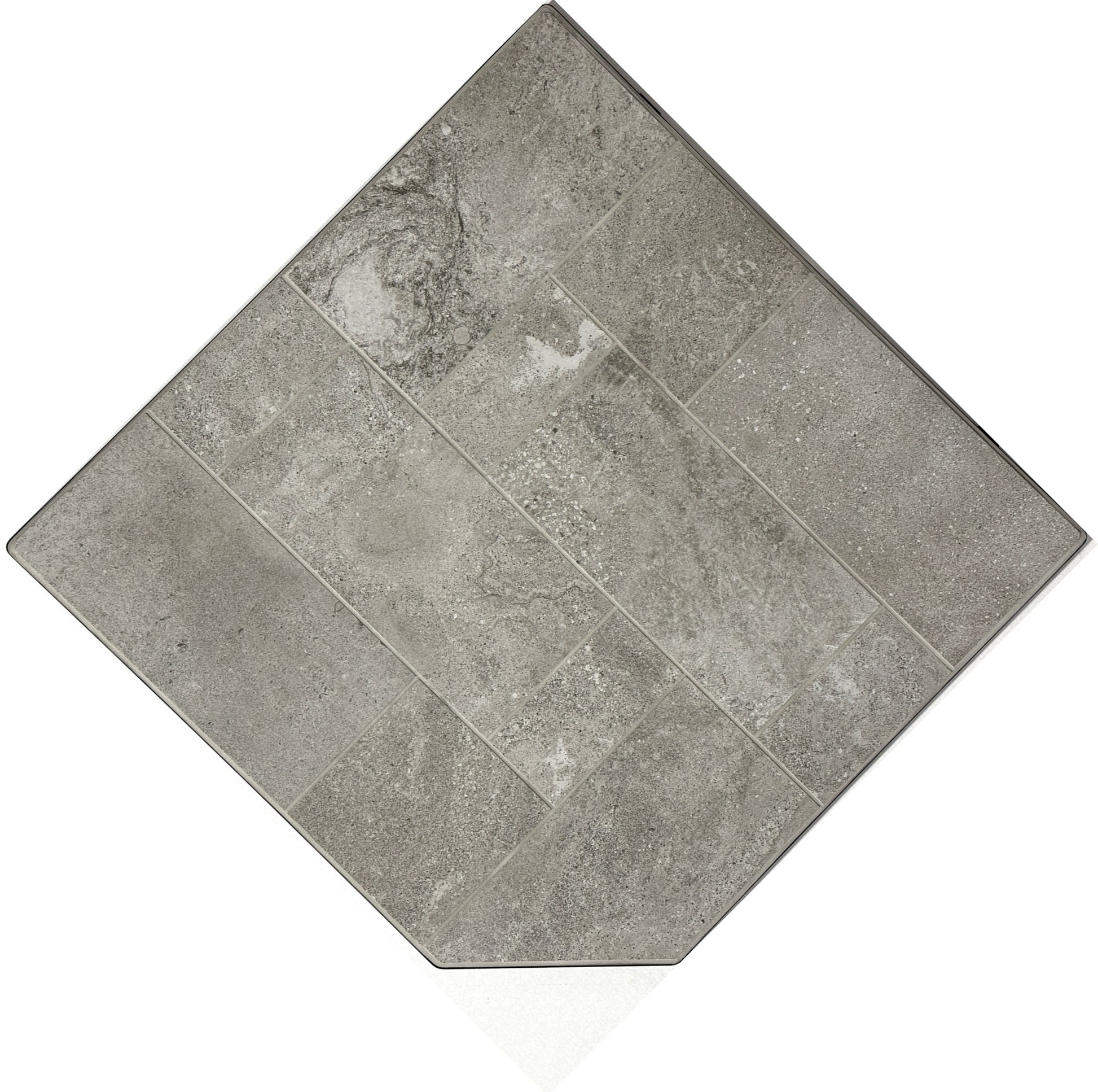 Dominus Heat Corner Hearth Pad - Snow Quartzite