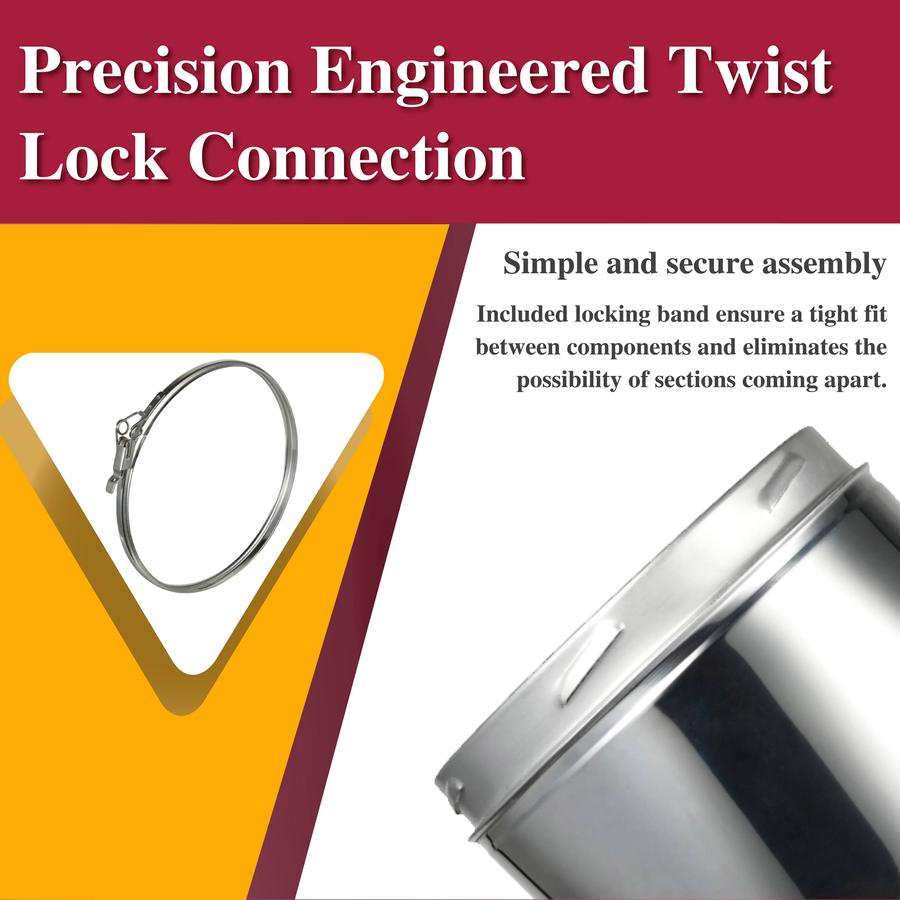 Through The Wall Kit for 8" Inner Diameter Chimney Pipe