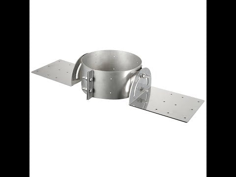 Video for Roof Support for 6" Inner Diameter Class-A Chimney Pipe
