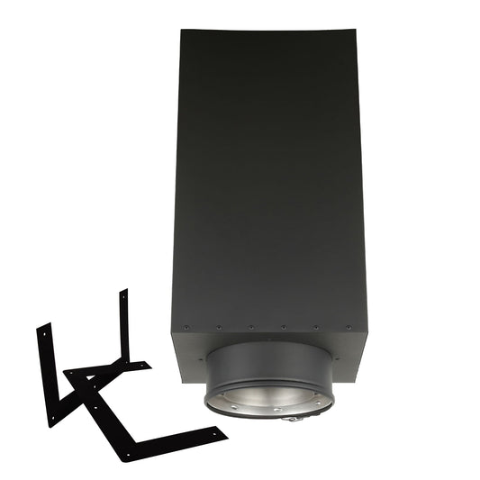 36" Square Ceiling Support Box for 8" Inner Diameter Chimney Pipe