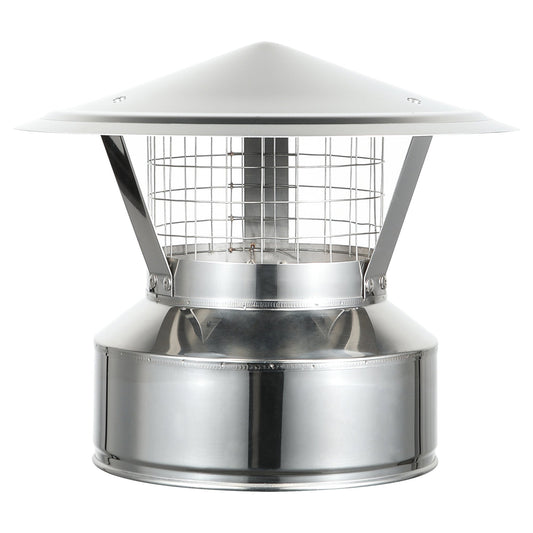 Chimney Cap with Spark Screen for 8" Inner Diameter Chimney Pipe
