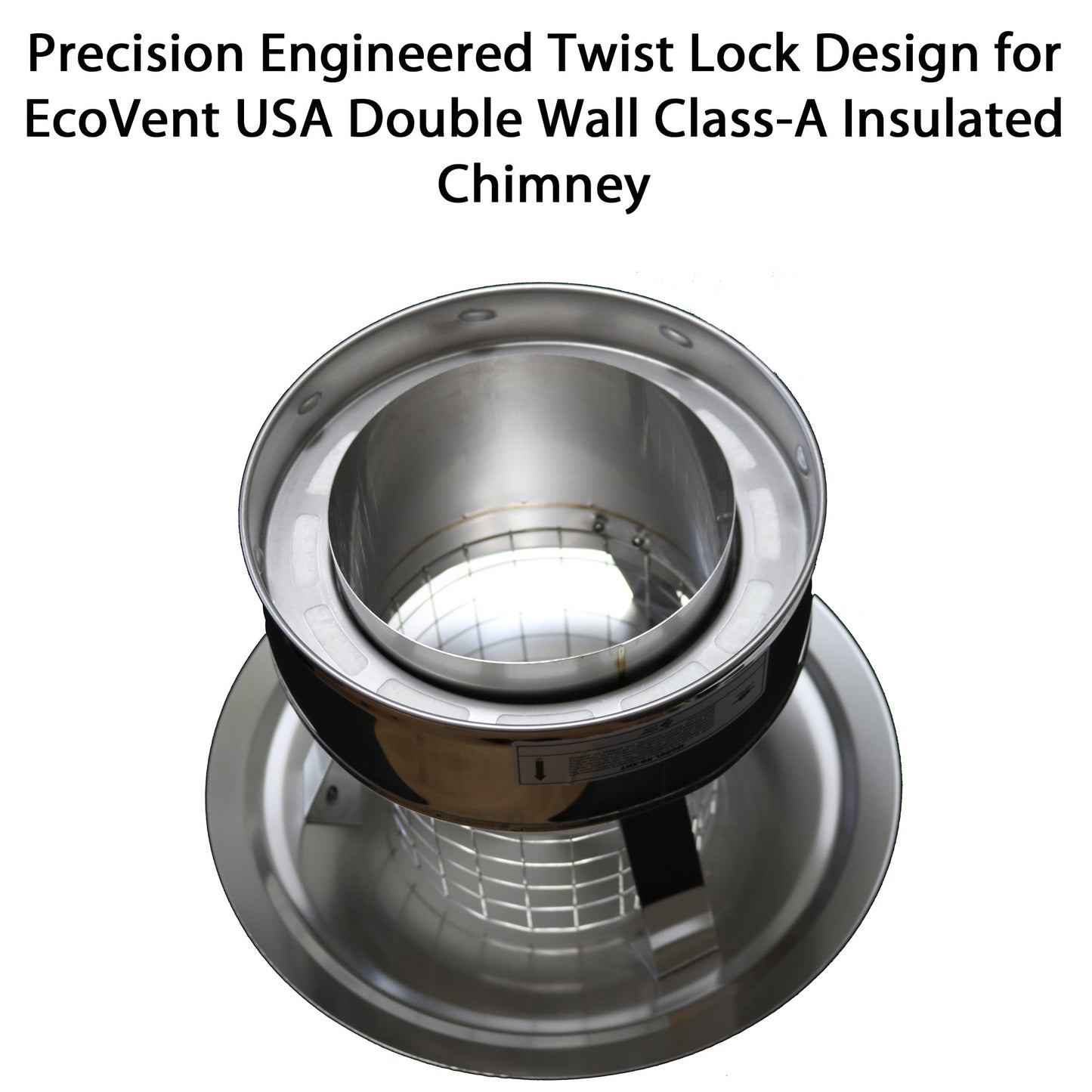 Chimney Cap with Spark Screen for 6" Inner Diameter Chimney Pipe
