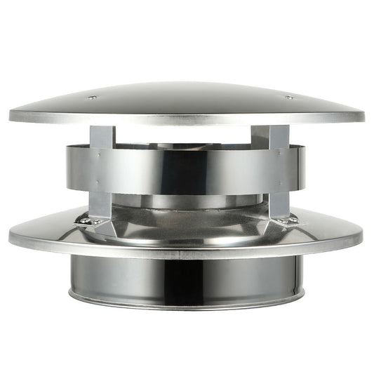 Chimney Cap with Flat Top for 6" Inner Diameter Chimney Pipe