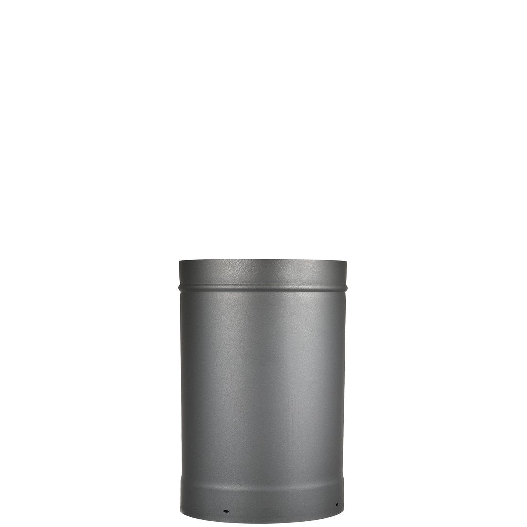 6" Diameter x 12" Long Single Wall Black Stove Pipe