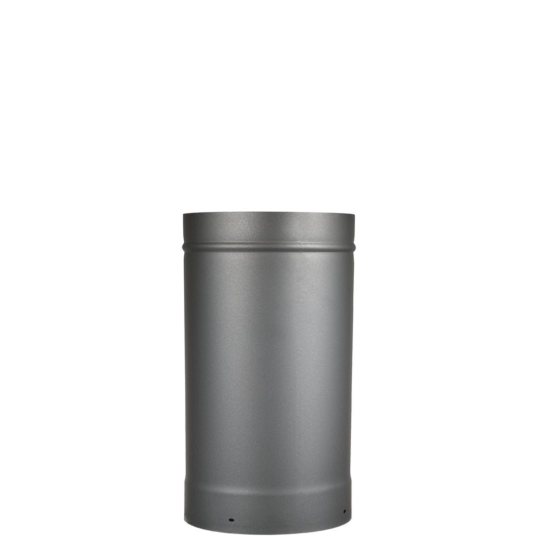 6" Diameter x 18" Long Single Wall Black Stove Pipe