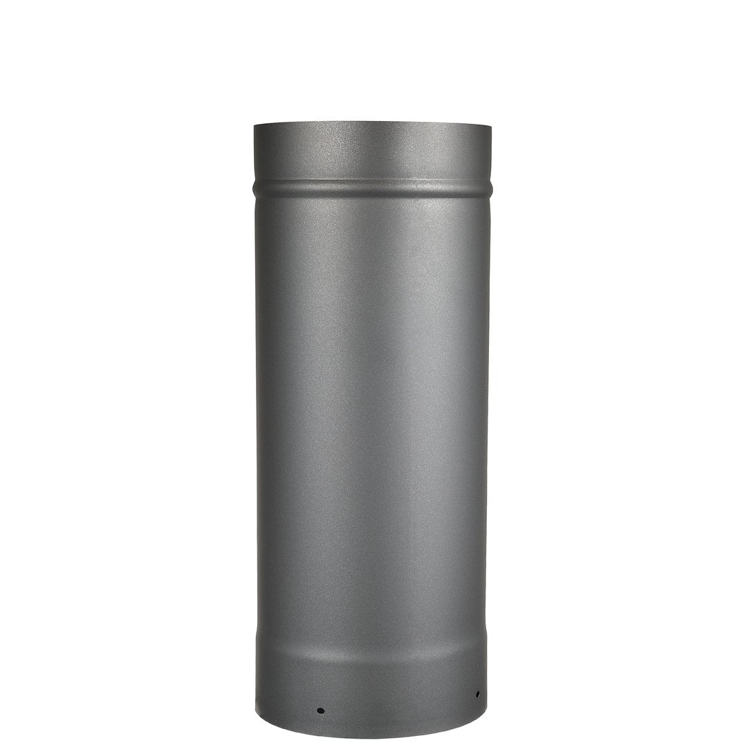 6" Diameter x 36" Long Single Wall Black Stove Pipe
