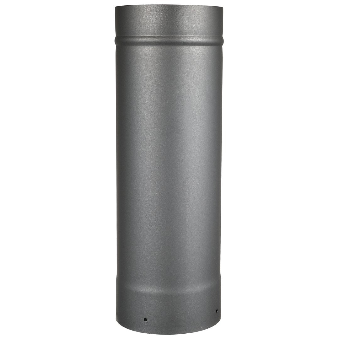 6" Diameter x 48" Long Single Wall Black Stove Pipe