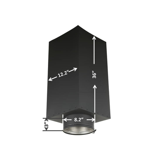 36" Square Ceiling Support Box for 6" Inner Diameter Chimney Pipe