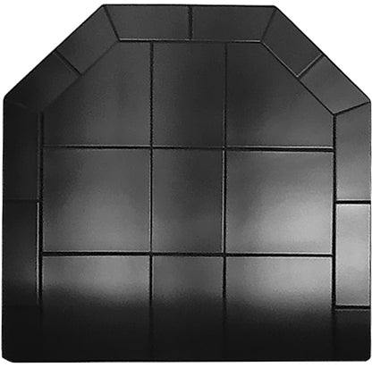 Dominus Heat Flat Wall Hearth Pad - Black Knight