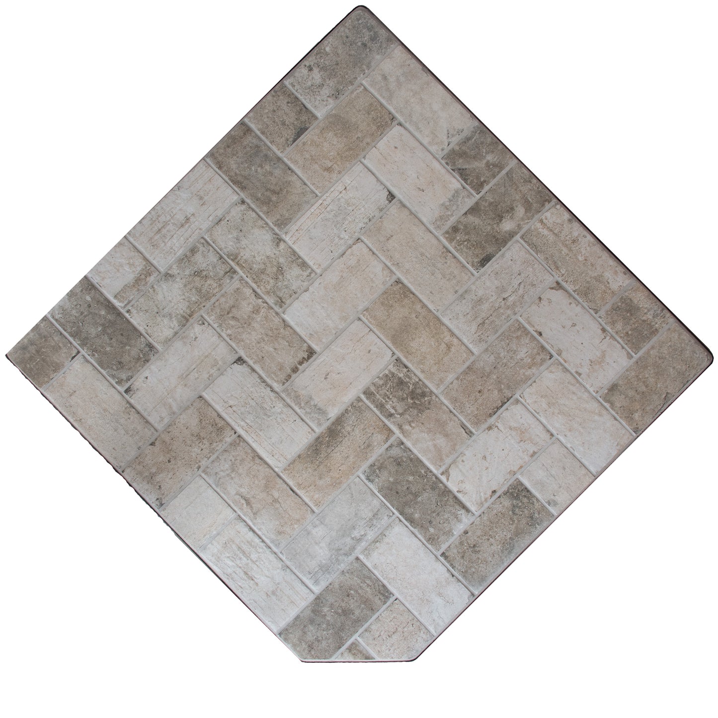 Dominus Heat Corner Hearth Pad in New York Brick