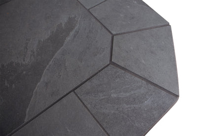 Dominus Heat Corner Hearth Pad - Smokey Grey Slate