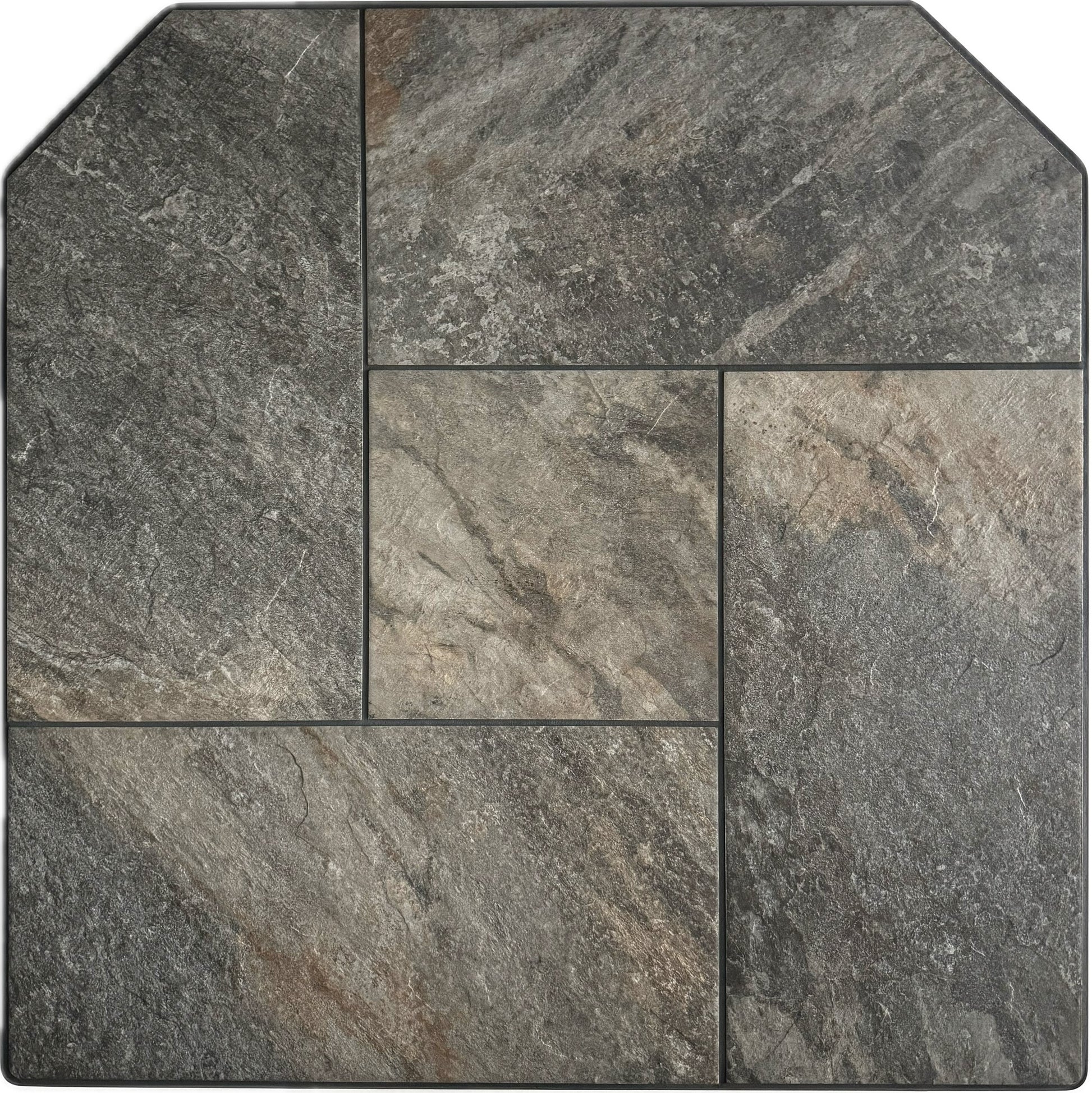 Dominus Heat Flat Wall Hearth Pad 36 Inch - Iron Quartzite