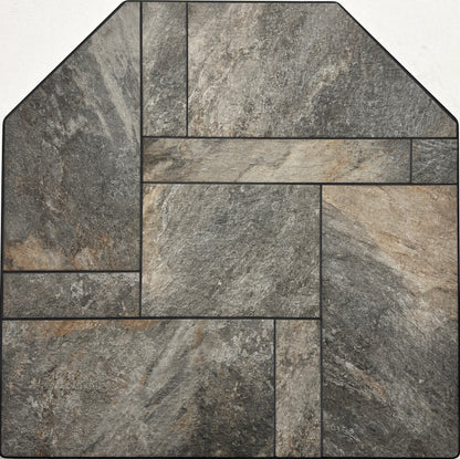 Dominus Heat Flat Wall Hearth Pad - Iron Quartzite 40 Inch