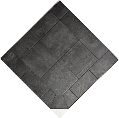 Dominus Heat Corner Hearth Pad - Midnight Black - Dominusheat