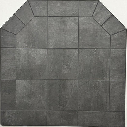 Dominus Heat Flat Wall Hearth Pad - Midnight Black - Dominusheat