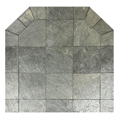 Dominus Heat Flat Wall Hearth Pad - Natural Silver Slate