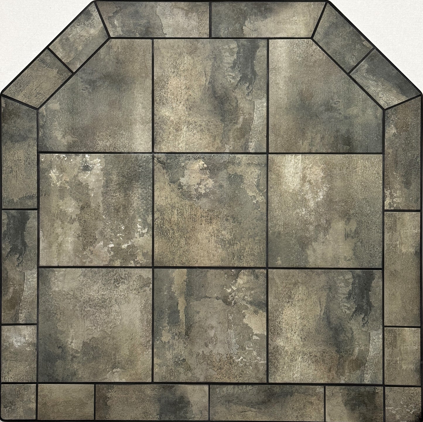Dominus Heat Flat Wall Hearth Pad - Navajo Nero - Dominusheat