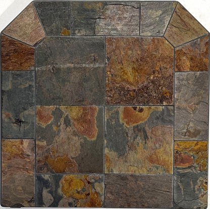 Dominus Heat Flat Wall Hearth Pad - Peacock Slate - Dominusheat