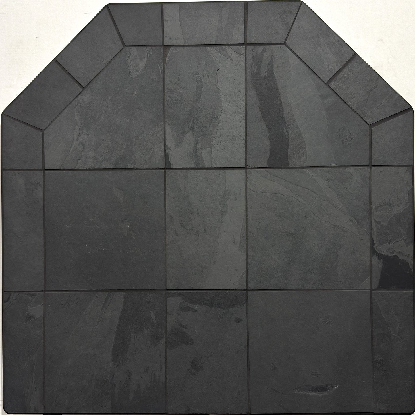 Dominus Heat Flat Wall Hearth Pad - Smokey Grey Slate - Dominusheat