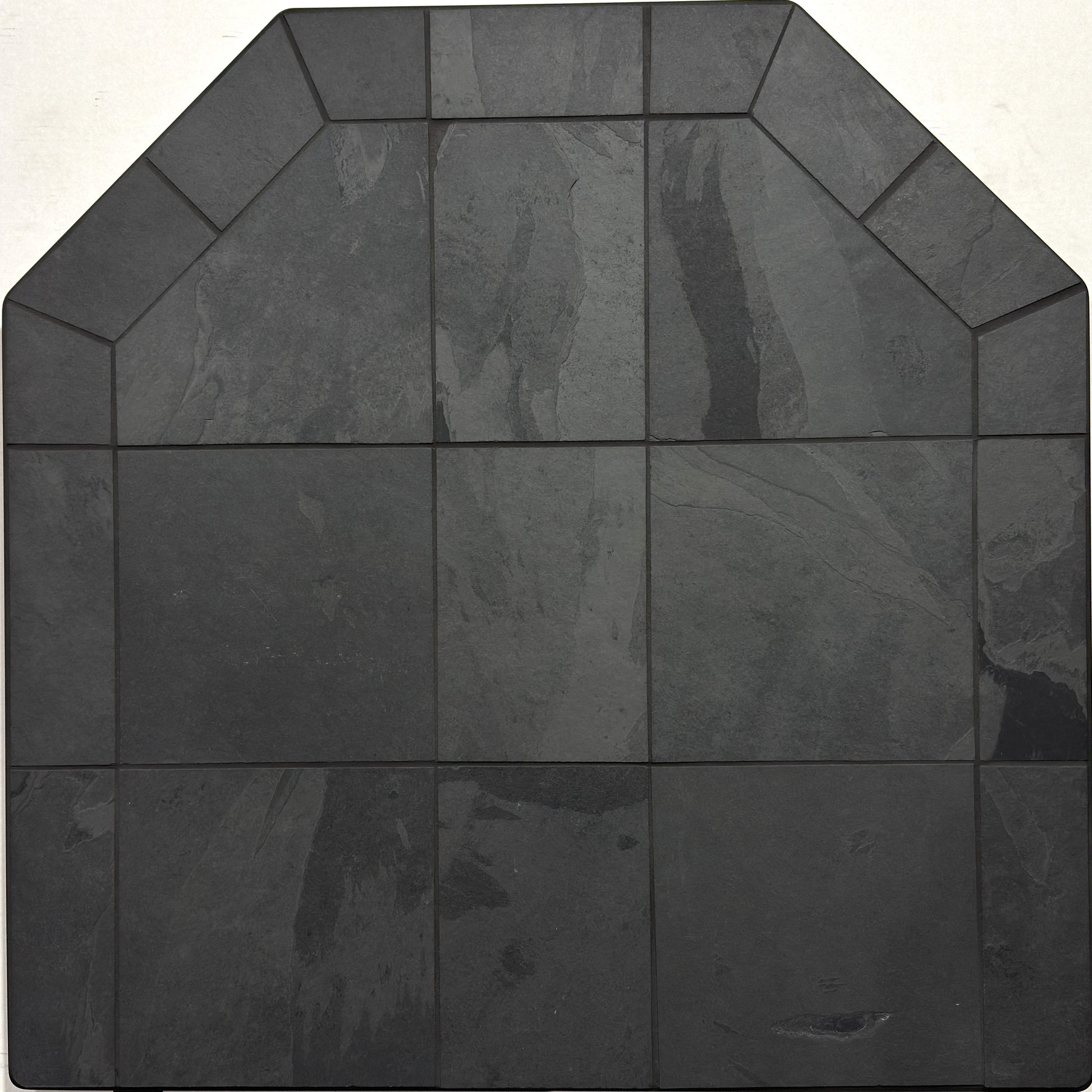 Dominus Heat Flat Wall Hearth Pad - Smokey Grey Slate - Dominusheat