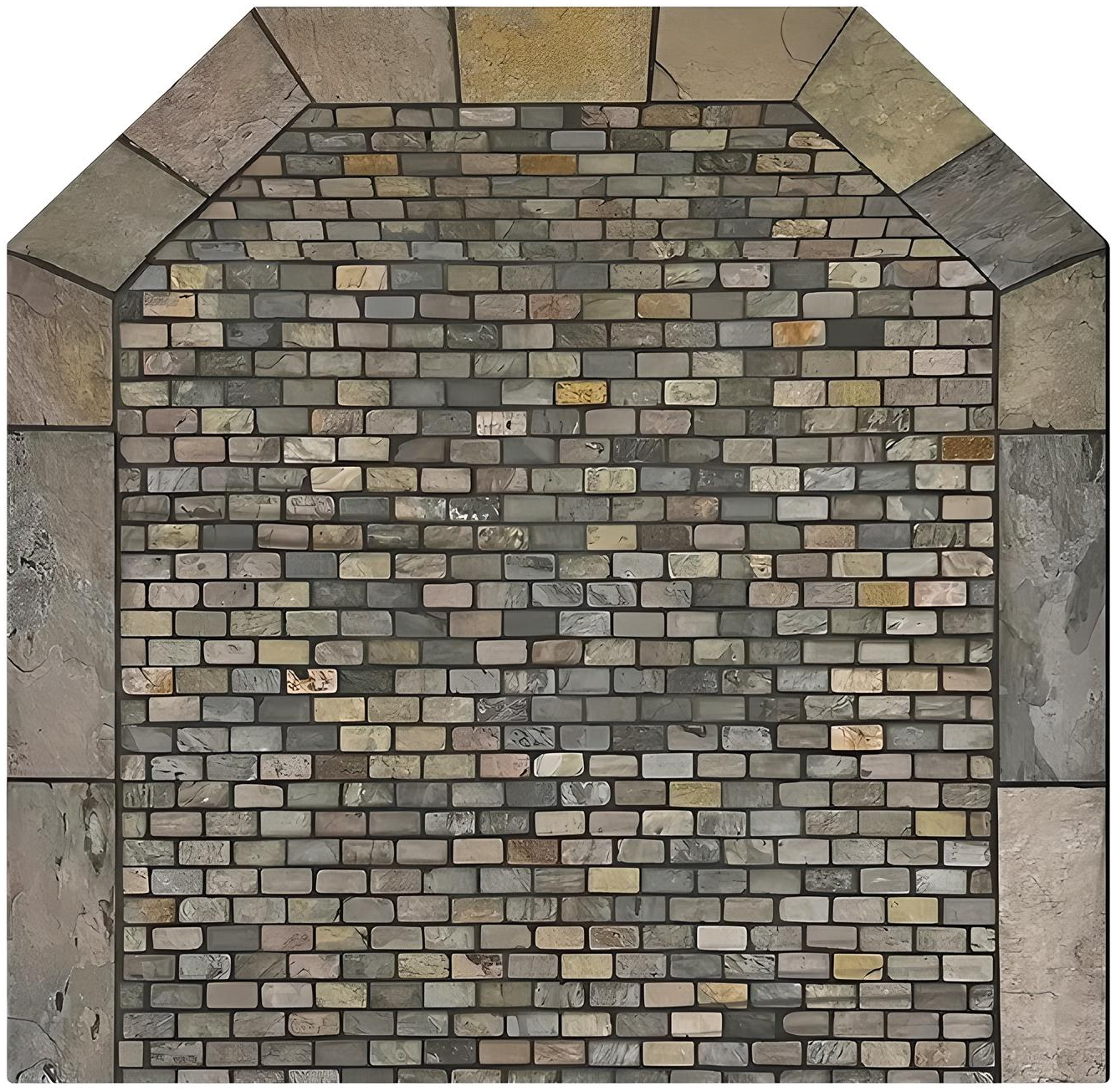 Dominus Heat Flat Wall Hearth Pad - Western Flagstone