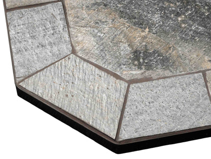 Dominus Heat Natural Silver Slate Flat Wall Hearth Pad