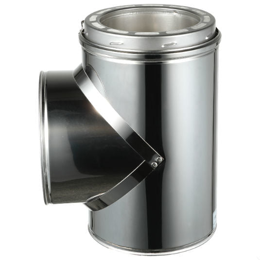 Tee with Clean-Out Cap for 8" Inner Diameter Chimney Pipe